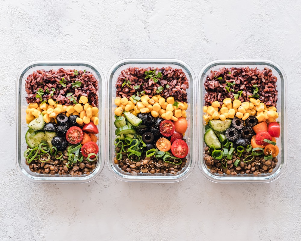 Bowl Buddha dengan biji-bijian dan protein nabati